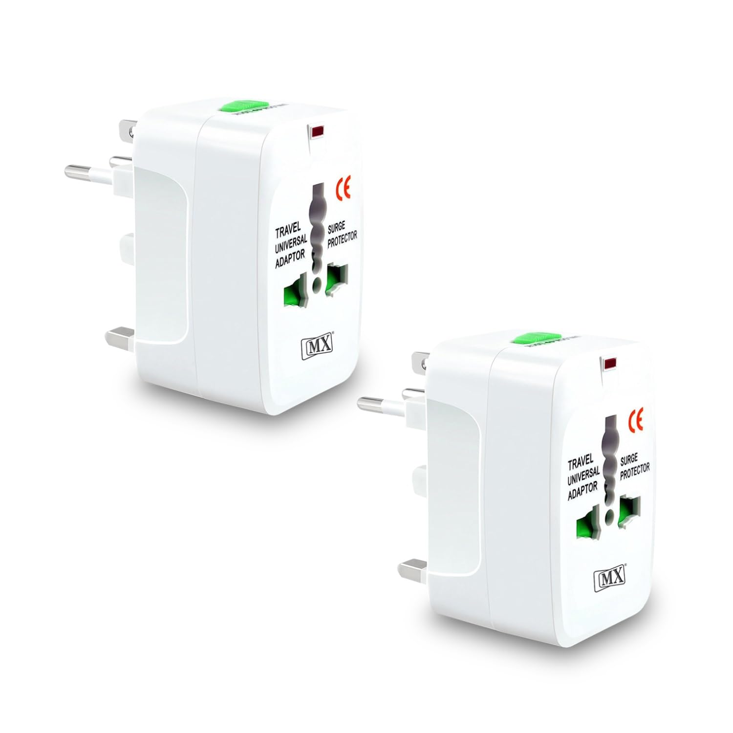 MX 3 Pin Multi Plug Socket-Worldwide Universal Socket Travel Adapter with USB Ports & Type-C PD Individual Switch Way Plug Socket (Travel Adapter 2 Pcs)-image-11