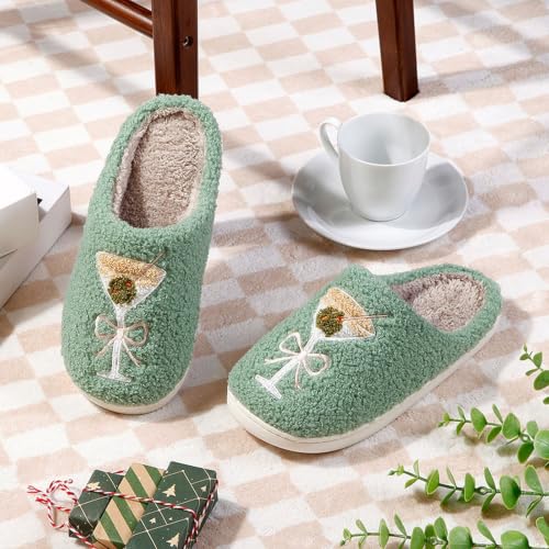 Cozy Halloween Slippers for Women House Fuzzy Slippers Winter Warm Shoes - image 3