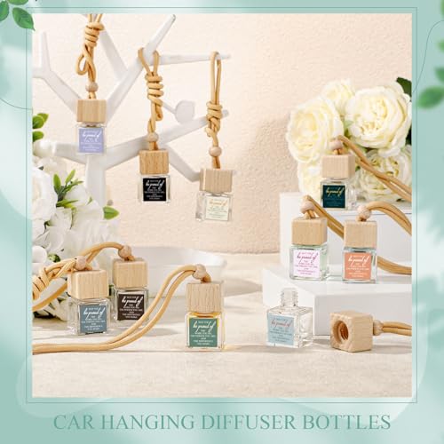 Image of Funnymoom 20 Pcs Appreciation Gift for Coworker Empty Hanging Car Air Freshener Diffuser Bulk May You Be Proud of the Work Thank You Glass Bottles Gifts for Staff Team Intern Teacher