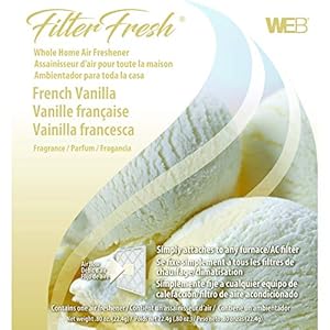 Web FilterFresh French Vanilla Scent Air Freshener 0.8 oz. Gel – Total Qty: 18