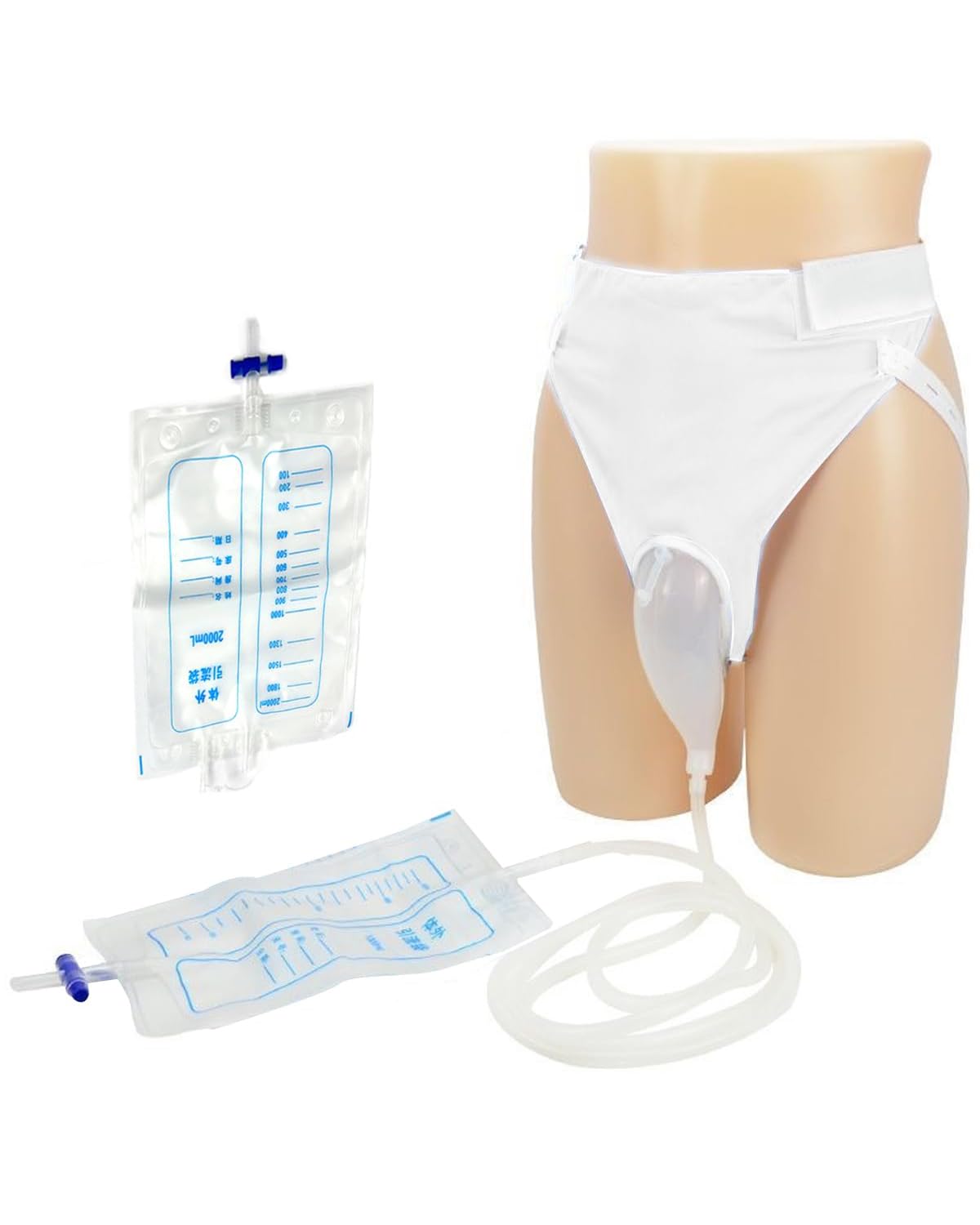 Plexaris Urine Collector for Women, Urine Bag for Women, Portable Wearable Silicone Urobag, Urine Pot for Women with Catheter (1 X 1000 Ml Bags, 1 X 2000 Ml Bags) (B0DDH4PVM8) Amazon Price History, Amazon Price Tracker