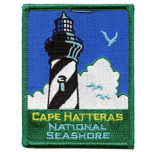 Cape Hatteras National Seashore Patch North Carolina Coastline Embroidered Iron On