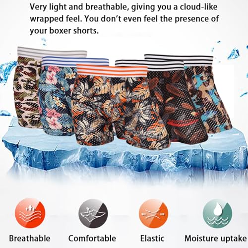 Men's Mesh Boxer Briefs - Moisture Wicking & No Ride Up, Ultra Soft Breathable Underwear for Men, Athletic3