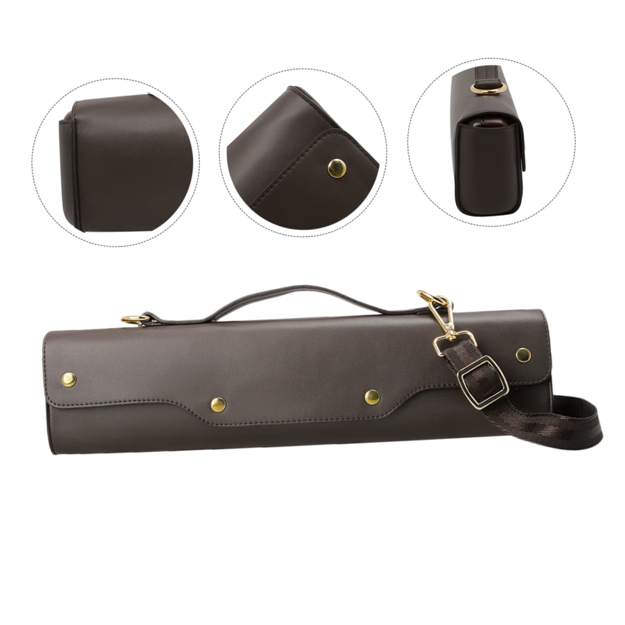 Kisangel Fashionable Flute Case Handbag Sturdy Flute Carry Bag Shoulder Strap Waterproof and Easy to Carry for Outdoor Activities