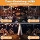 HeiPard Lichterkette LED Außen Strom Dimmbar Outdoor - 15M Aussen Beleuchtung String Lights 25+2 G40 IP45 Glühbirnen Garten Lichterketten für Pavillon, Terrasse, Balkon, Hochzeiten, Partys