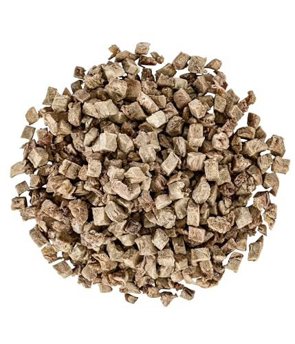 Dehner Wild Nature Katzensnack, Premium Leckerli glutenfrei / zuckerfrei, für ernährungssensible Katzen, gefriergetrocknet, Hühnerherzen, 6 x 20 g (120 g)