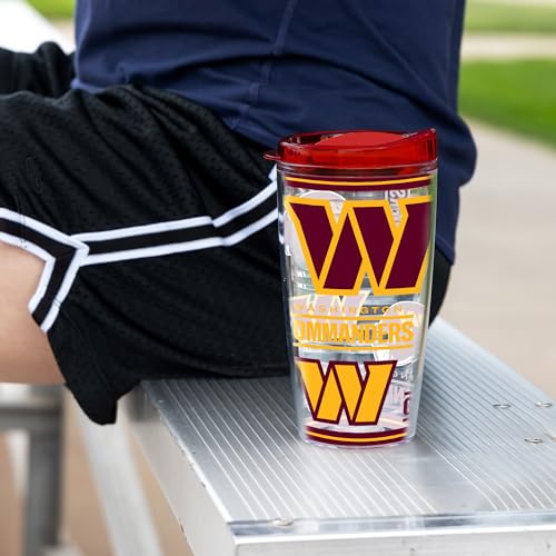 Image of Rico Industries NFL Football Double Wall Mayhem 16oz Tritan Tumbler W Lid