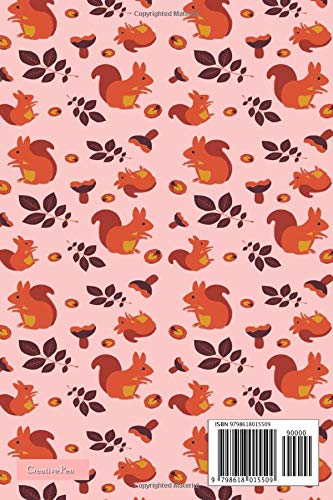 Notebook: Cute Squirrel Notebook for Men Women, Kids - Size 6 x 9 inch - 120 Pages - Gift for All Squirrel Lovers (Lined Blank Book) - Image 2