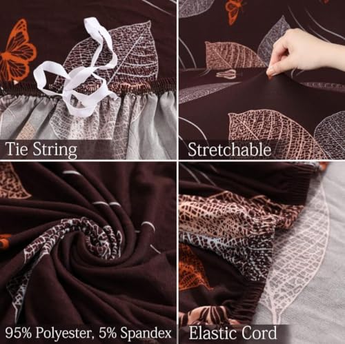 Image of HK Printed 5 Seater Sofa Cover Big Elasticity Cover Stretch Universal Sofa Slipcover 5 Seater (3 Seater Size 185-230cm and 1 Seater Size 90-145cm)