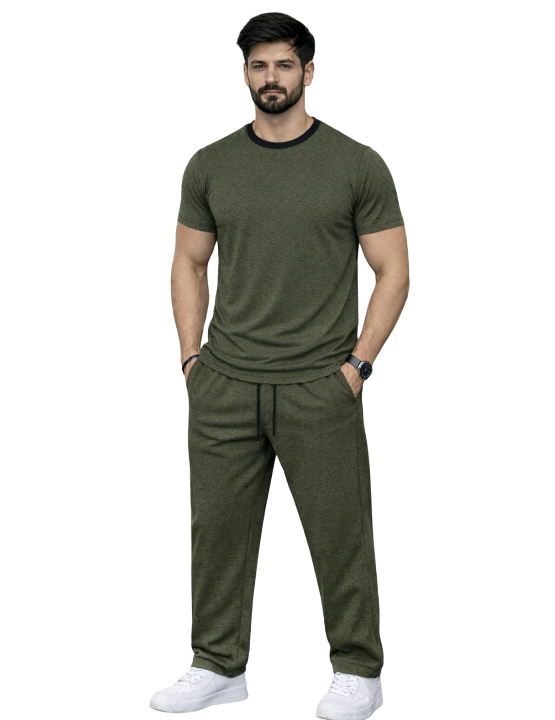 Mack Jonney Men's Polyester Lycra Tracksuit | Lightweight Sports & Gym Wear | Comfortable Running & Training Track Suit for Men-MJ-184-picture-14