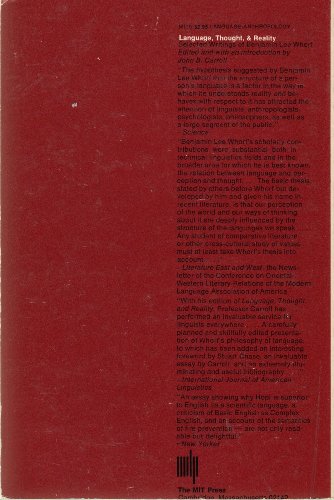 Language, Thought, and Reality: Selected Writings of Benjamin Lee Whorf – vue 2