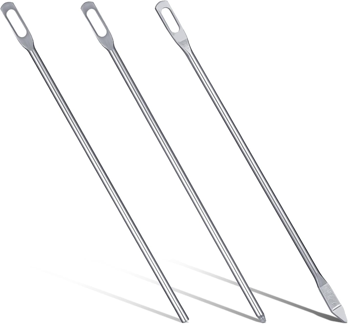 3Pcs Silver Drawstring Threaders,Quick and Easy Draw String Threader Puller Tool Simple Needle Threader Drawstring Replacement Tool for Hoodies,Jackets,Sweatpants,Swim Trunks,Sewing Tools,Threaders