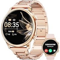 Hwagol Smart Watches for Women Android Phones iOS Compatible(Bluetooth Call),1.39'' Round Fitness Tracker Heart Rate/SpO2/Sleep Monitor,100+Sport Modes Pedometer