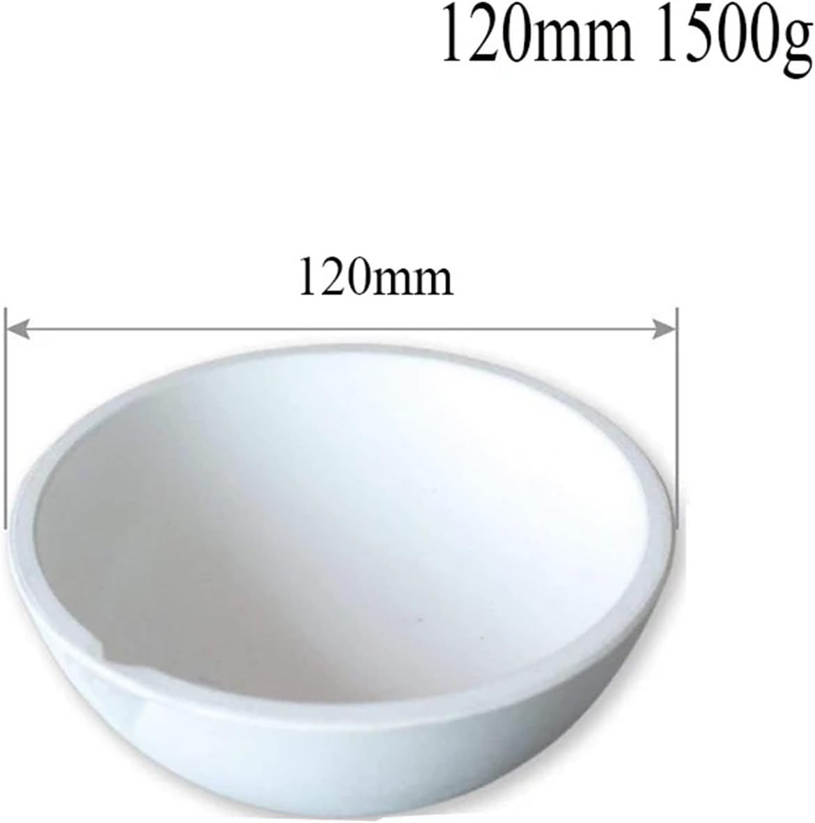 High Temperature Quartz Bowl Melting Crucible For Golds & Silver Platinum Refining 100g-5000g