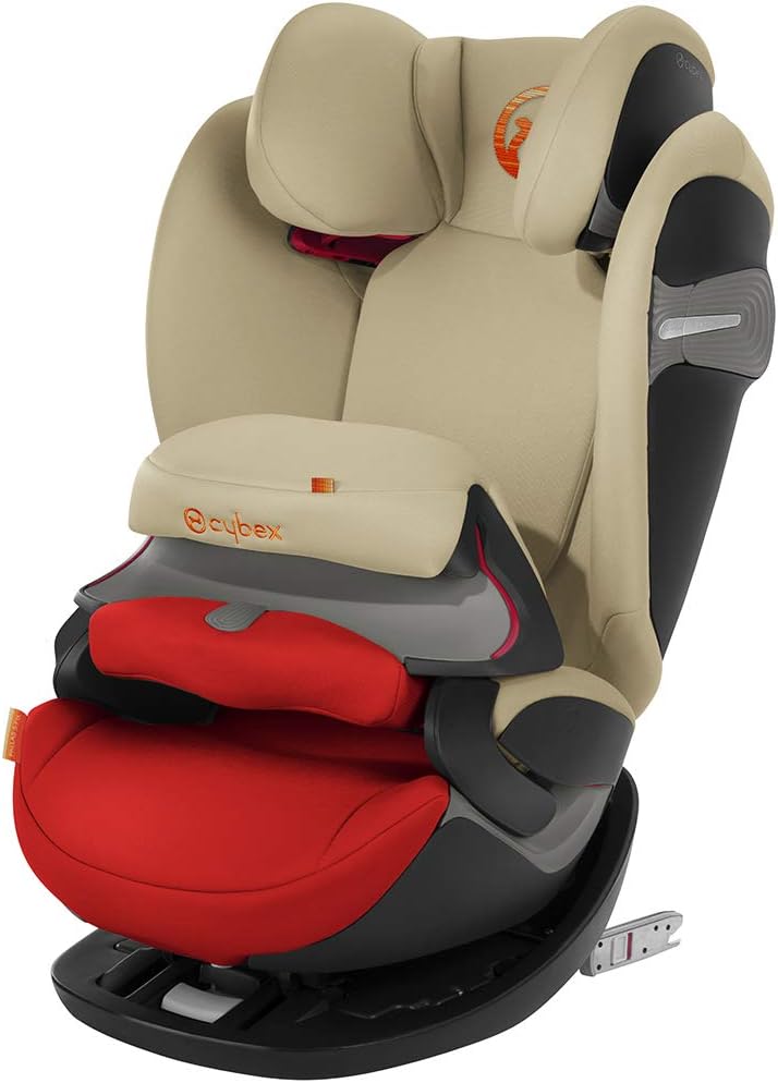 Cybex Gold Pallas S-Fix 2-in-1 Child's Car Seat, for Cars With and Without ISOFIX, Group 1/2/3 (9-36 kg), From Approx. 9 Months to Approx. 12 Years, Autumn Gold