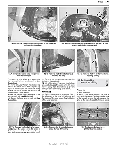 Toyota RAV4 (94 to Jan 06) (L to 55 reg) Petrol & Diesel: step-by-step maintenance and repair