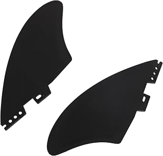 SPYMINNPOO 2PCS Surfboard Fin, Detachable PVC Fishtail Surfboard Fins for Longboards Stand Paddleboards for FCS2 Generation