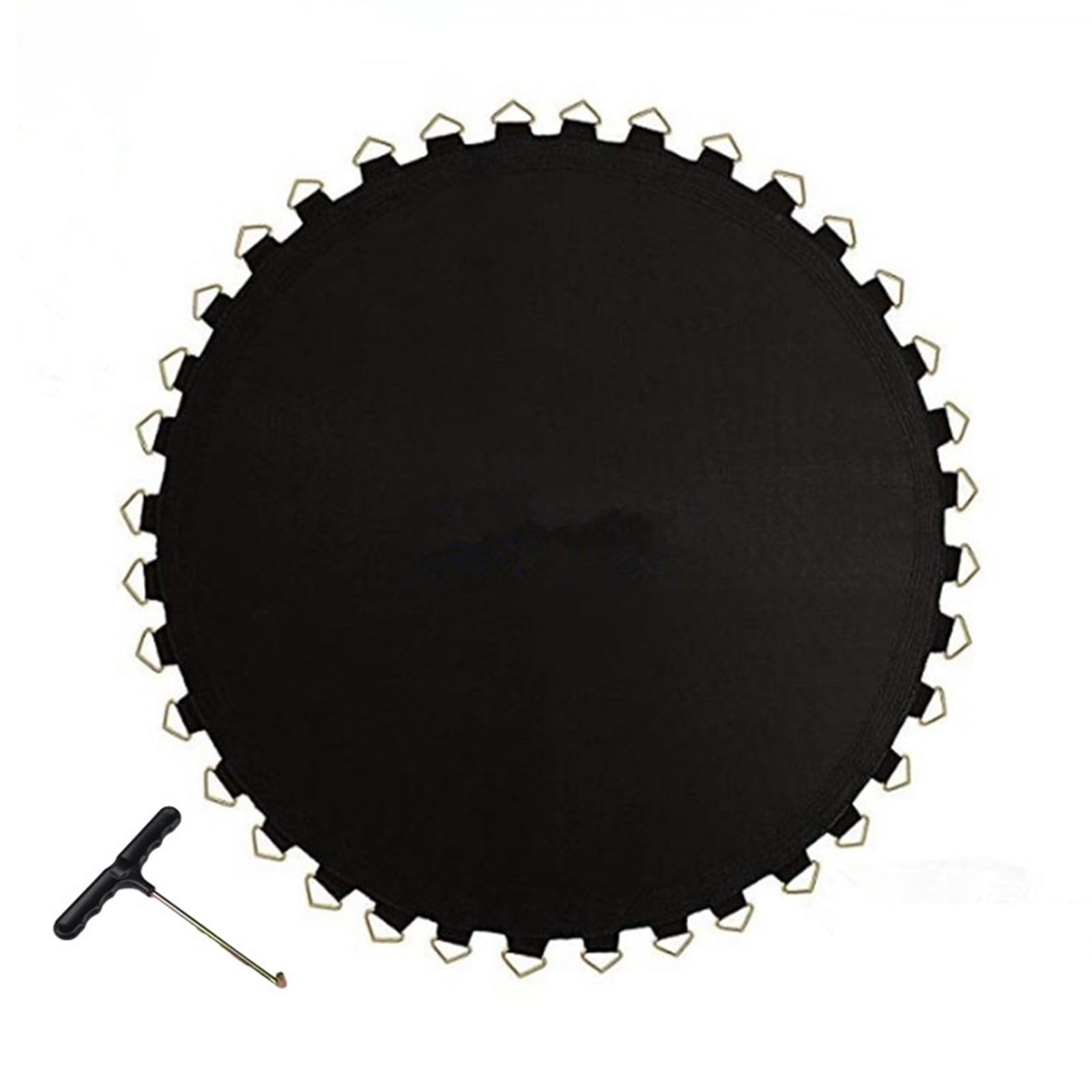 Tappeto Elastico di Ricambio per Trampolino, Tappeto Elastico Telo Ricambio, Trampolino Cuscino, Impermeabile, Resistente Raggi UV con Gancio A Molla,A,10ft/54buckles