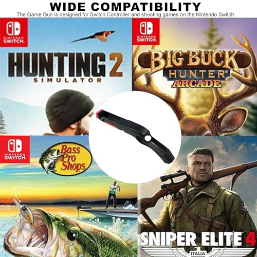 Image of RCBDCYGJ Game gun Controller Compatible with Nintendo Switch /Switch OLED, 1 Pack Replacement for Joy-Con Controller Game Hand Grips Compatible with Nintendo Switch Joycons /Switch OLED