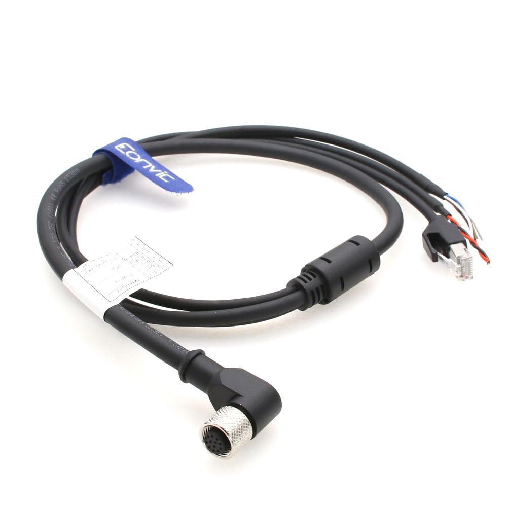 Aviation Plug M12 Angelo Destro 12 Pin Femmina a 3 vie Cavo di Segnale di Alimentazione e Trasferimento Dati per DJI Livox LiDAR Mid-360 Mid-70,5m