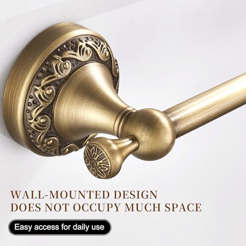 Image of Wall Mounted Bathroom Toilet Paper Holder,Roll Tissue Holder Antique Brass Pattern Carving,Brushed Bronze
