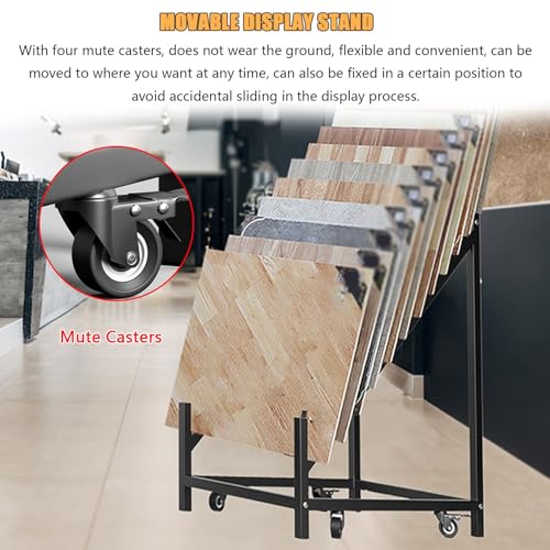 Présentoir portable pour échantillons céramique compact et stable
