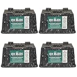 4-Pack OX BLOX Heavy Duty Trailer Jack Block - Made in USA RV Leveling Blocks - Supports Up to 10,000 lbs - RV Jack Blocks for Any Tongue Jack, Post, Foot, or Stabilizer (Round or Square)
