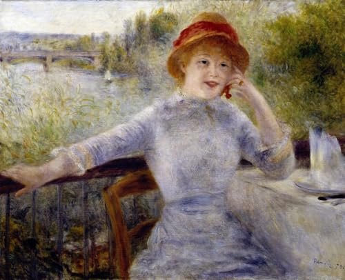 Portrait Alphonsine Fournaise Renoir de ZHAOSHAN, grand poster 60x90cm