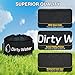 Nilight 1 Pack RV Sewer Hose Storage Bag, Waterproof Black Bags with Drawstring Mesh Top RV Storage & Organization Bags Container for Sewer Fresh Water Hoses Electrical Cords Camper Tools Accessories