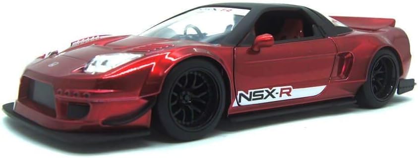 JADA 1:24 SCALE DIECAST MODEL NSX TYPR-R - METALS - JDM TUNERS -2002 HONDA NSX TYPE-R JAPAN METALIC RED(OPENING FEATURES)