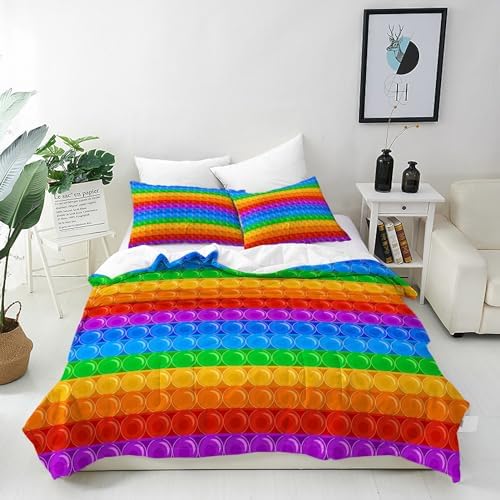 ANHOPE Flower Fairy Duvet Cover Set Soft Microfibre Polyester Quilt Cover 3 PCS Bedding Set with 2 Pillowcase Butterfly Floral Print Pattern Comforter Cover with Zipper Closure Single (135 x 200 cm)