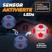 NIGHTMATCH Balón de Fútbol Ilumina Incl. Bomba de balón - LED Interior...