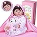 Produktbild MAIHAO Lebensechte Reborn Babypuppen Mädchen Die Puppe Kann Blinzeln Echte Silikon Handarbeit Puppen Reborn Babys Kinder Spielzeug 22 Zoll