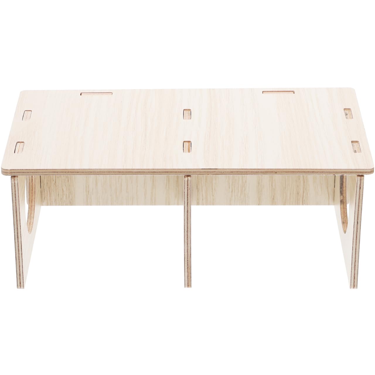 Ipetboom Hamster Solid Wood Hideout House for Small Pets Multi-Use Chewable Habitat Guinea Pig Cabin Rat Toy with Private Space for Sleep and Play