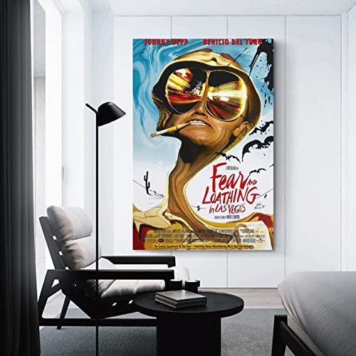 Fear And Loathing In Las Vegas (1998) Classic Movie Poster Hd Canvas Prints Wall Art Room Aesthetics Decor 12X18Inch(30X45Cm) #TOP2