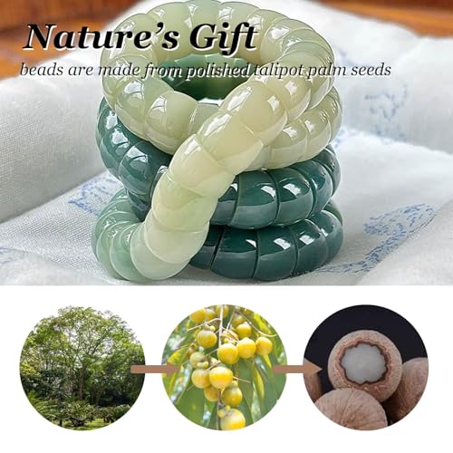 Image of Fidget Bracelet Bodhi Seed Bracelets Anxiety Fidget Bracelets Protection Healing Stretch Alleviate Anxiety Stress Protection Healing Bodhi Jewelry Gifts for Women Men