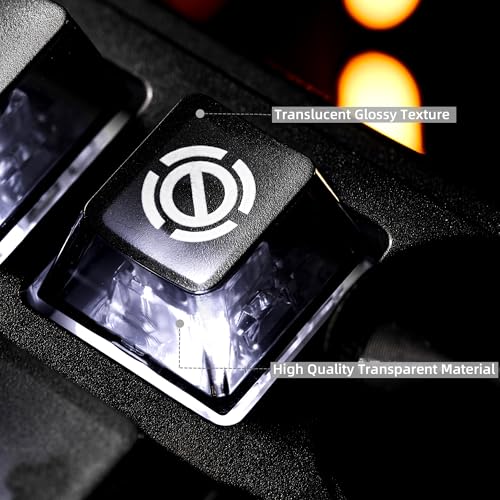 Image of HITIME XVX Black Clear Keycaps, Transparent Keycaps 60 75 100 Percent, Ceramic Keycap Style, Shine Through Keycap, Cherry Profile Keyboard Keycap Set for MX Switches Mechanical Keyboard, 119 Keys