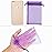 HRX Package 100pcs Organza Bags, 4 x 6 inches Christmas Wedding Favors Gift Drawstring Bags Jewelry Pouches Candy Pouches(Purple)