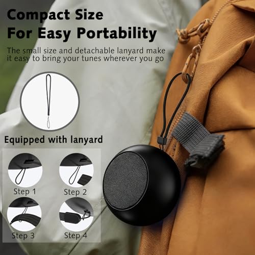 Image of Portable Mini Bluetooth Speaker, Small Wireless Speaker Bluetooth 5.3 with Stereo Sound, Deep Bass, TWS Pairing, IP7 Waterproof, 8 Hours of Playtime, for Home /Outdoor /Party /Travel /Gift Ideas