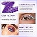 LZXLUKGIR Purple Mascara and Eyeliner Set,5D Colored Volume and Length Waterproof,Purple Mascara for Eyelashes,Natural Lengthening Curling,Suitable for Women