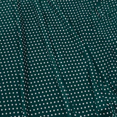Image of Classic Flared Long Floor Length Georgette Skirt for Women /Girls and Lycra Crop-Top Set || Polka Dot Skirt || Elegent Design || Drawstring Band