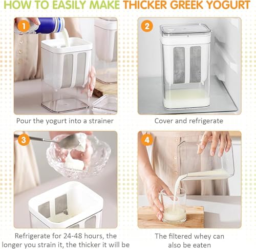 Image of Snmmifer Multifunctional Yogurt Maker with Storage Container, BPA-Free Plastic, 1.4L Capacity, Homemade Greek Yogurt and Curd (1.4L)