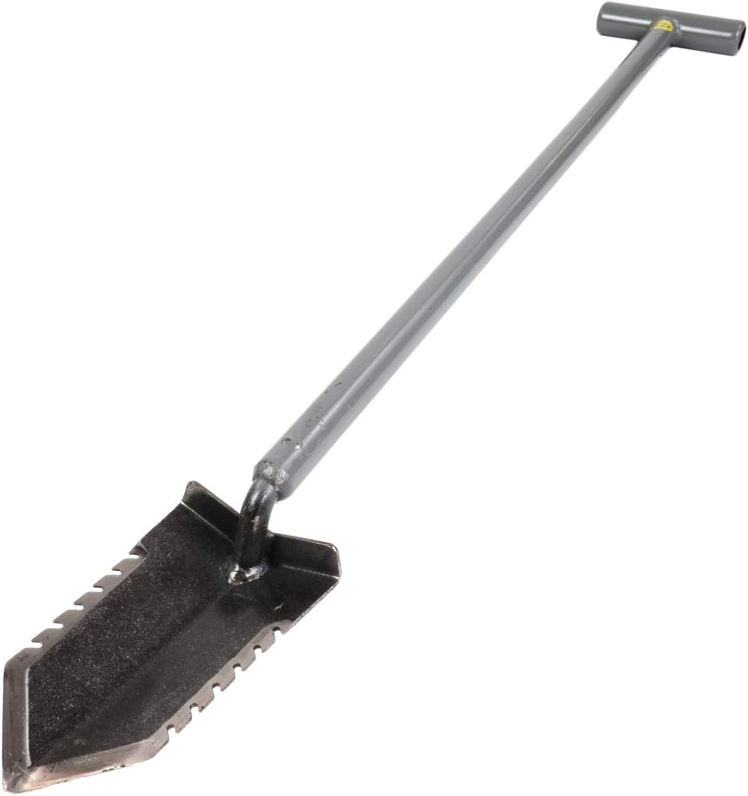 Lesche T- Handle 36" Heavy Duty Metal Detector Shovel Double Serrated Blade