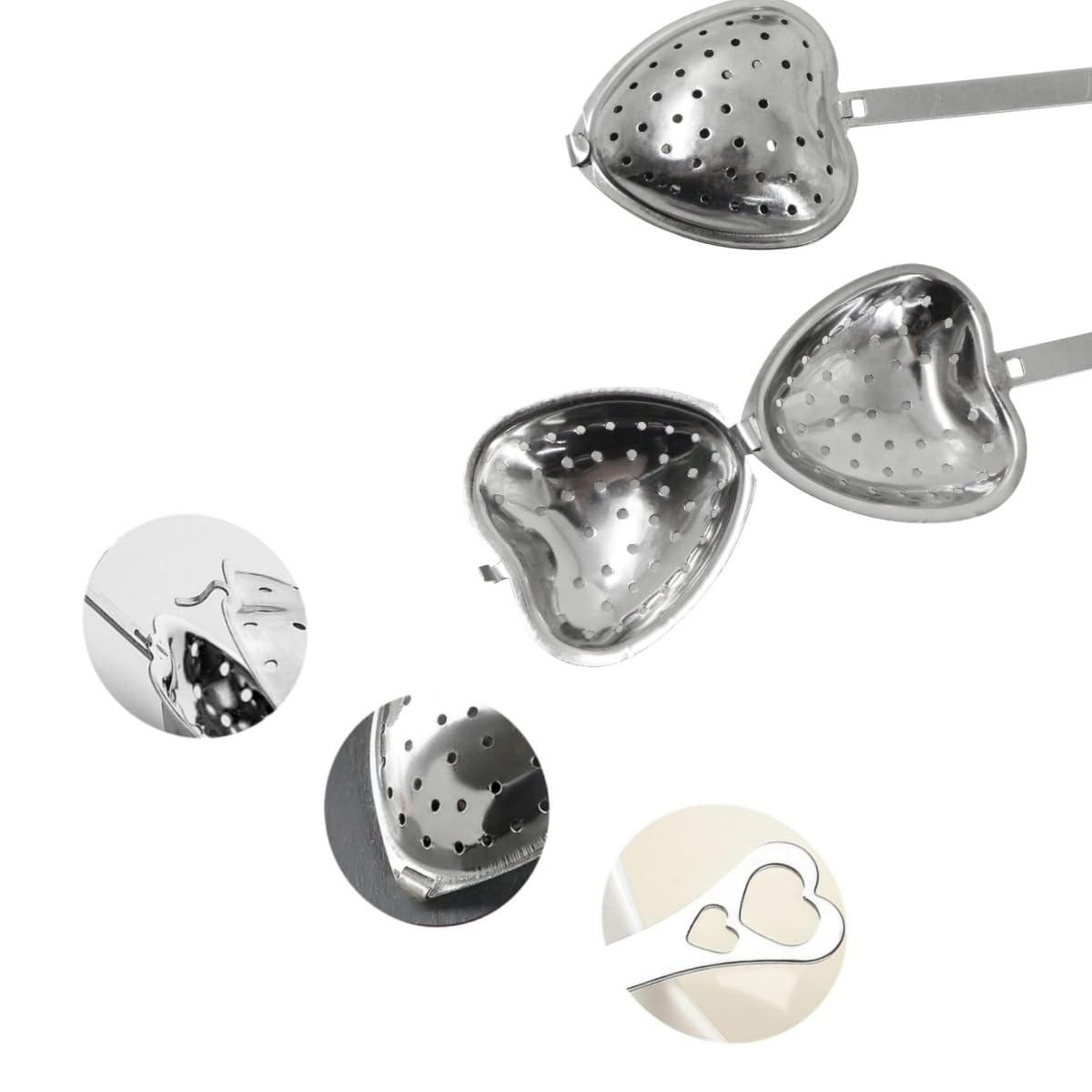 Infusores de Té,4 piezas Bola de Infusión de Té de acero inoxidable,Filtro para té Colador De Té Infusor de Té para teteras, tazas y botellas de té