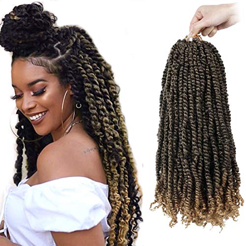 Pre-twisted Passion Twist Crochet Hair, 100 Stands/lot Pre-looped Passion Twists Hair Extensions Pretwisted Synthetic Crochet Braids(18inch,T27)