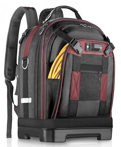 Sac à dos à outils robuste grand volume pour chantier et transport de matériel lourd