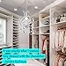PAPAYA Chrome Mini Flush Crystal Chandelier Beautiful Chandeliers Lighting 1 Light Ceiling Light Fixtures for Bedroom Bathroom Loft Kitchen