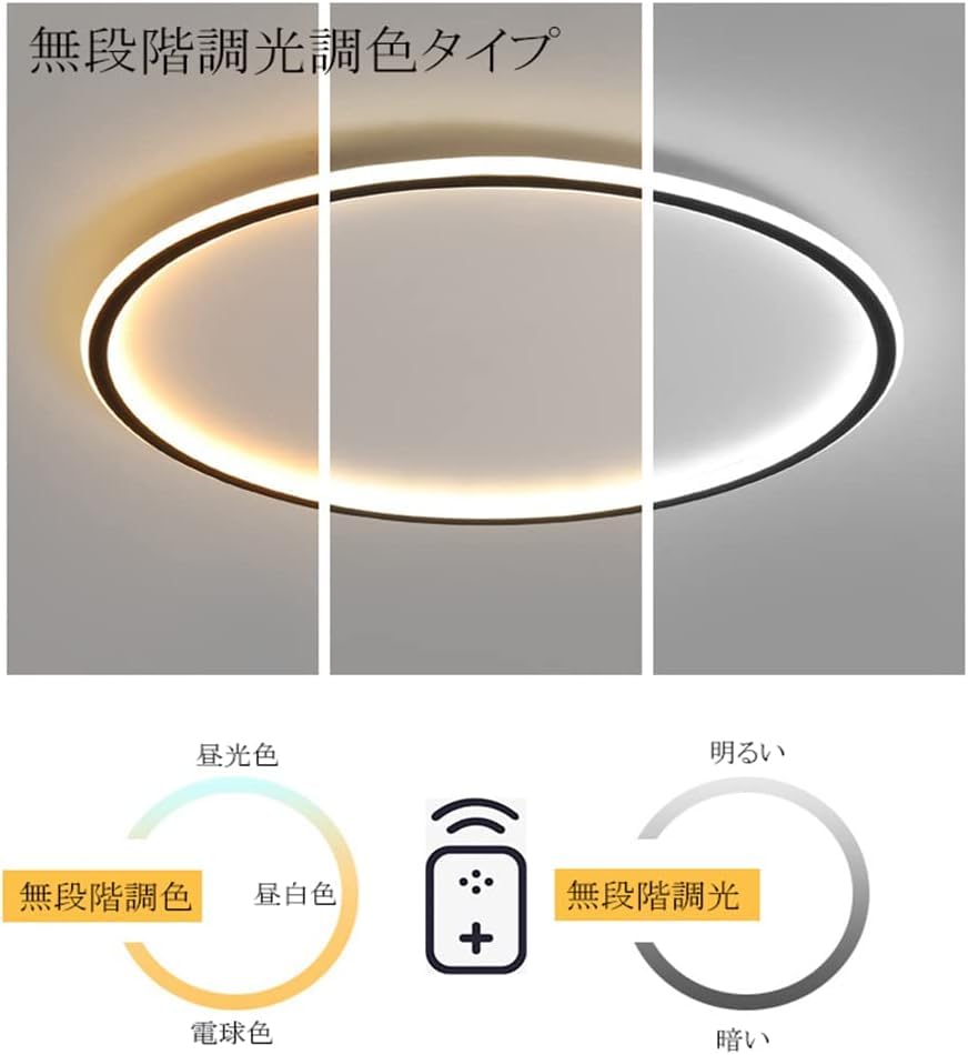Amazon.co.jp : KOVOL LED シーリングライト 6畳 8畳 10畳 おしゃれ