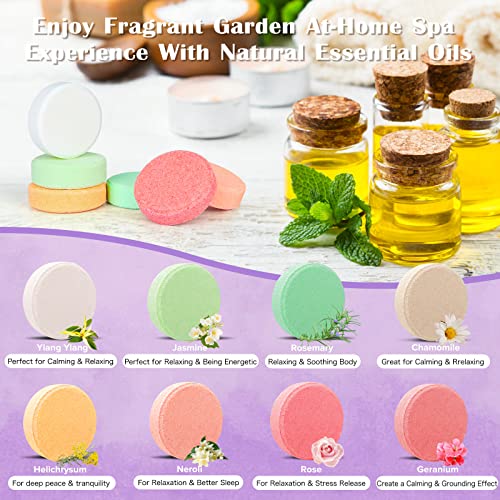 Phatoil Shower Steamers Aromatherapy, 8 Variety Pack Shower Bombs With Essential Oils, Self Care Shower Tablets For Spa Relaxation, Wonderful Gift Set For Birthday Valentine's Day, Stress Relief #TOP2