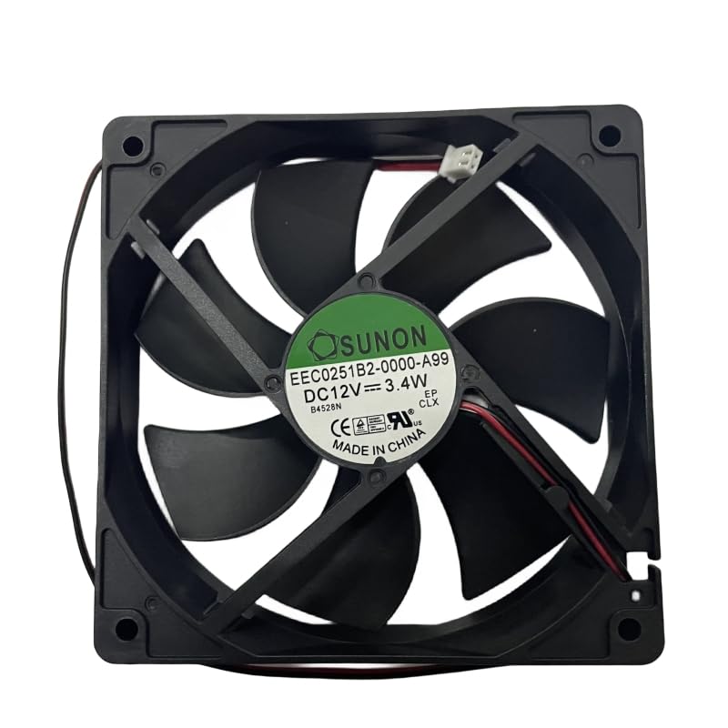 New EEC0251B2-0000-A99 DC12V 3.4W 120 * 120 * 25mm 2-Pin Cooler Fan